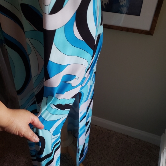 ***SOLD***Michael Kors One Shoulder Caftan Maxi Dress Mumu - Picture 3 of 8